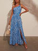 Milan Kiss Kleid in Blau/ Weiß