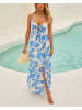 Milan Kiss Kleid in Creme/ Blau