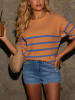 Milan Kiss Trui oranje/blauw