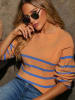 Milan Kiss Trui oranje/blauw