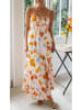 Milan Kiss Kleid in Creme/ Camel