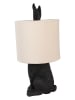 Clayre & Eef Lampa stołowa w kolorze czarno-kremowym - wys. 43 x Ø 20 cm
