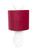 Clayre & Eef Tafellamp wit/rood - (H)43 x Ø 20 cm