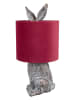 Clayre & Eef Tafellamp bruin/rood - (H)43 x Ø 20 cm