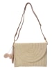 Clayre & Eef Umhängetasche in Beige - (B)27 x (H)20 x (T)3 cm