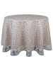 Clayre & Eef Tischdecke in Beige/ Blau - Ø 170 cm