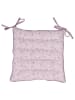 Clayre & Eef Stoelkussen wit/paars - (L)40 x (B)40 cm