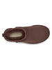 UGG Enkelboots met lamsvacht donkerbruin
