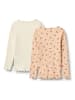 Wheat 2er-Set: Longsleeves "Ida" in Orange/ Creme