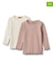 Wheat 2er-Set: Longsleeves "Ida" in Creme/ Rosa