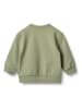 Wheat Sweatshirt "Carly" in Grün/ Creme