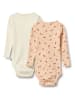Wheat 2er-Set: Bodys "Regitze" in Creme/ Orange