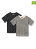 Wheat 2er-Set: Shirts "Fabian" in Beige/ Schwarz