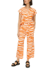 S.OLIVER RED LABEL Hose in Orange/ Weiß