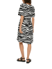 S.OLIVER RED LABEL Jurk wit/zwart