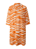S.OLIVER RED LABEL Kleid in Orange/ Weiß