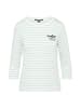 comma Longsleeve wit/lichtblauw