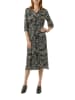 comma Kleid in Schwarz/ Beige
