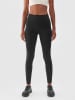 4F Legginsy sportowe w kolorze czarnym