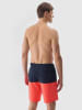 4F Badeshorts in Schwarz/ Koralle