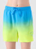 4F Zwemshort lichtblauw/geel