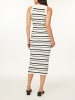 Scotch & Soda Kleid in Creme/ Schwarz