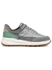 Geox Leder-Sneakers "Pg1X B Abx" in Grau/ Grün