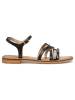 Geox Leren sandalen "Maddalusiac" zwart