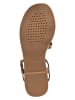 Geox Leren sandalen "Maddalusiac" goudkleurig