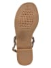 Geox Leren sandalen "Maddalusiac" goudkleurig