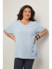 Curvy Lady Bluse in Hellblau