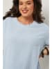 Curvy Lady Bluse in Hellblau