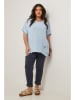 Curvy Lady Bluse in Hellblau