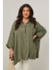 Curvy Lady Leinen-Hemd in Khaki