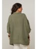 Curvy Lady Leinen-Hemd in Khaki