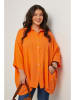 Curvy Lady Linnen blouse oranje