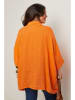 Curvy Lady Leinen-Hemd in Orange