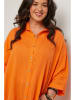 Curvy Lady Leinen-Hemd in Orange