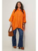 Curvy Lady Linnen blouse oranje