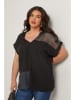 Curvy Lady Bluse in Schwarz