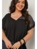 Curvy Lady Bluse in Schwarz