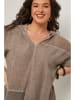 Curvy Lady Bluse in Hellbraun
