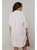 Curvy Lady Linnen jurk wit