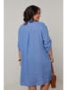 Curvy Lady Leinen-Kleid in Blau
