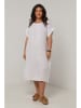 Curvy Lady Linnen jurk wit