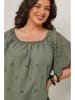 Curvy Lady Bluse in Khaki