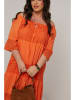 Curvy Lady Jurk oranje