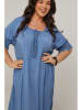 Curvy Lady Kleid in Blau