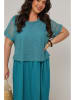 Curvy Lady Sukienka w kolorze morskim