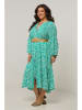 Curvy Lady Jurk turquoise